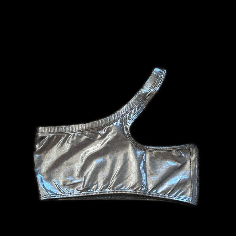 PRIX silver bralette crop top